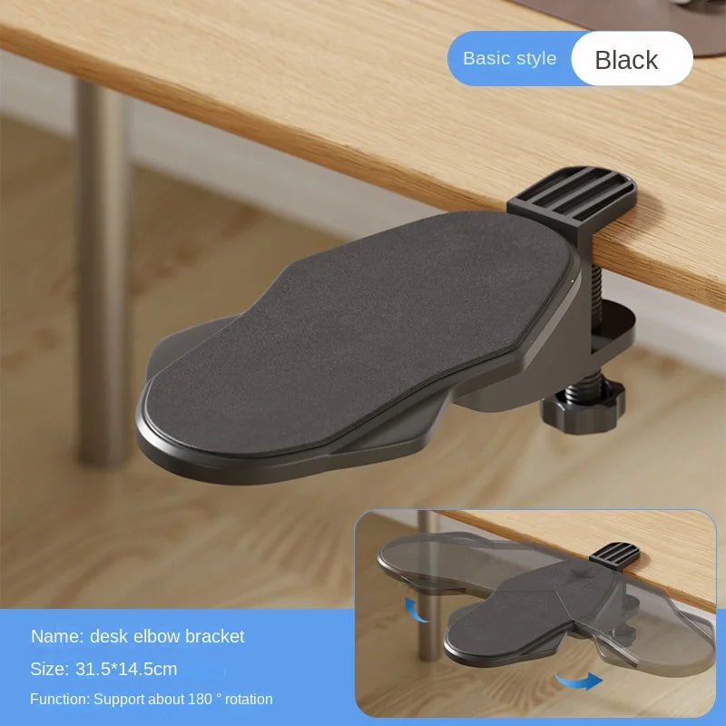 Foldable Ergonomic Computer Desk Arm Rest Pad Wrist Rest Support For Keyboard Armrest Extender Rotating Mouse Pad Holder Rack