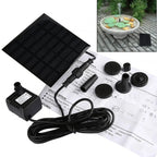 11/15.5cm Solar - Charged Water Fountain Pumps with Panels: 8 - Nozzle Outdoor Watering Equipment Garden Decoration Sets