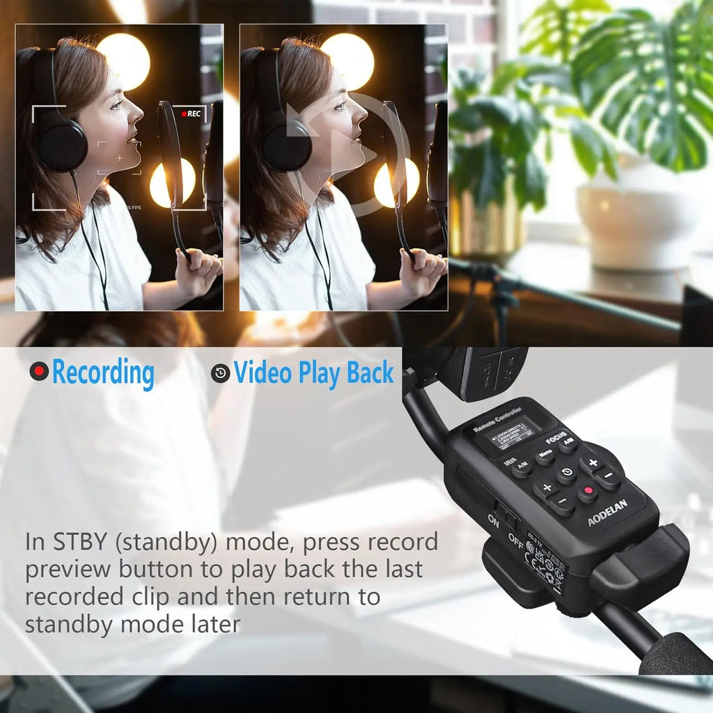 Updated Wireless Camcorder Remote Control Zoom Controller For Canon Sony Lens Zoom Focus IRIS Recording Video Camera Controllor