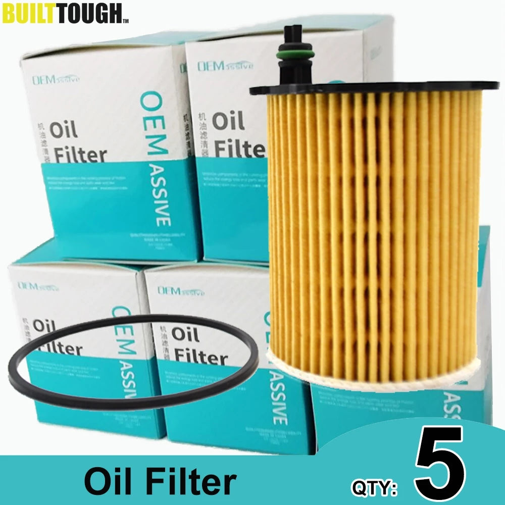 Oil Filter 1109AY Replacement Cartridge, 5-Pack for Citroen Peugeot Ford MINI Volvo Mazda Suzuki