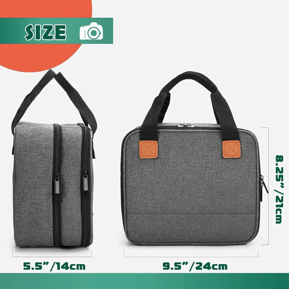 【New】Photo Printer Bag Fit for SELPHY CP1500 CP1300 CP1200 Polyester Photo Printer Case with Pockets Detachable Divider