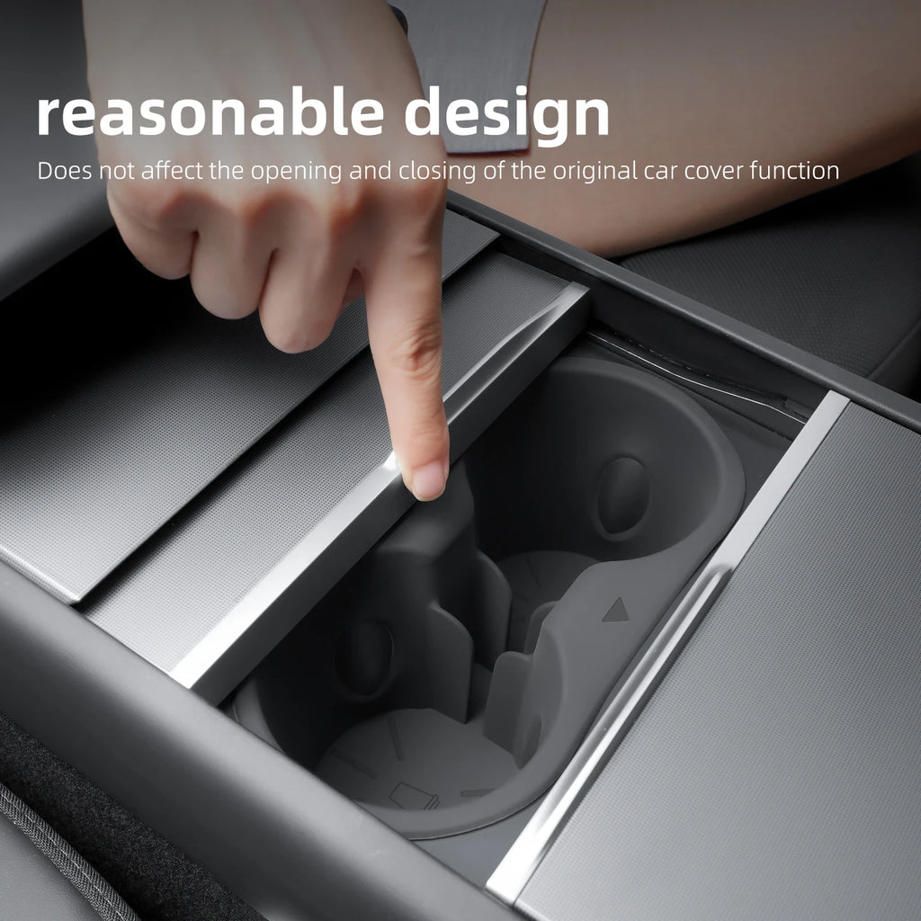 For Tesla Model Y Juniper YL 2026 water cup holder silicone cup holder central control water cup holder interior accessories