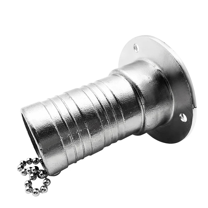 38/50mm 316 Stainless Steel Boat Deck Filler with Keyless Cap GAS DIESEL FUEL WASTE WATER Mirror Polish Marine Deck Filler Cap
