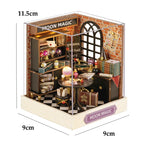 Mini Doll House Kit DIY Flower House Handmade 3D Puzzle Assembly Building Model Toys Home Bedroom Decoration with Furniture Gift
