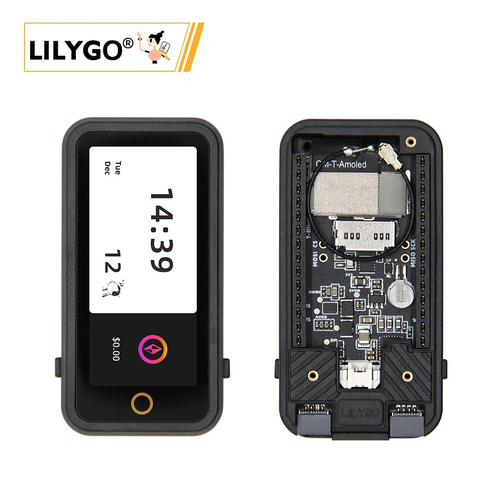 LILYGO® T-Display AMOLED PLUS ESP32-S3 Development Board 1.91" AMOLED Screen Wi-Fi Bluetooth 5 Module Support IoT Projects