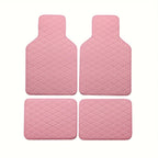 4-piece waterproof PU leather car floor mat - durable and fashionable, all-weather protection, easy to clean, enhances interior