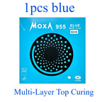YINHE 955 Green Blue Cured Table Tennis Rubber Long Pimples OX Medium Particles 955 Ping Pong Without Sponge Rubber Anti-spin