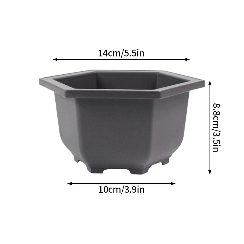 Flowerpots Imitation Purple Clay Succulent Plants Pots Outdoor Garden Landscape Bonsai Pot Trays Rectangular Square Planter