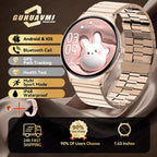 2025 New Smart Watch For Women Gift 1.43 Inch Full Touch Screen Sports Fitness Watches Bluetooth Calls Digital Smartwatch Ladies