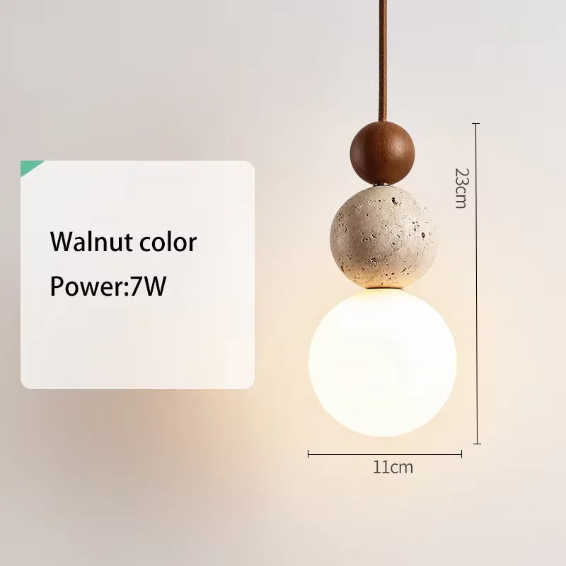 Walnut color / 7W / Warm  white