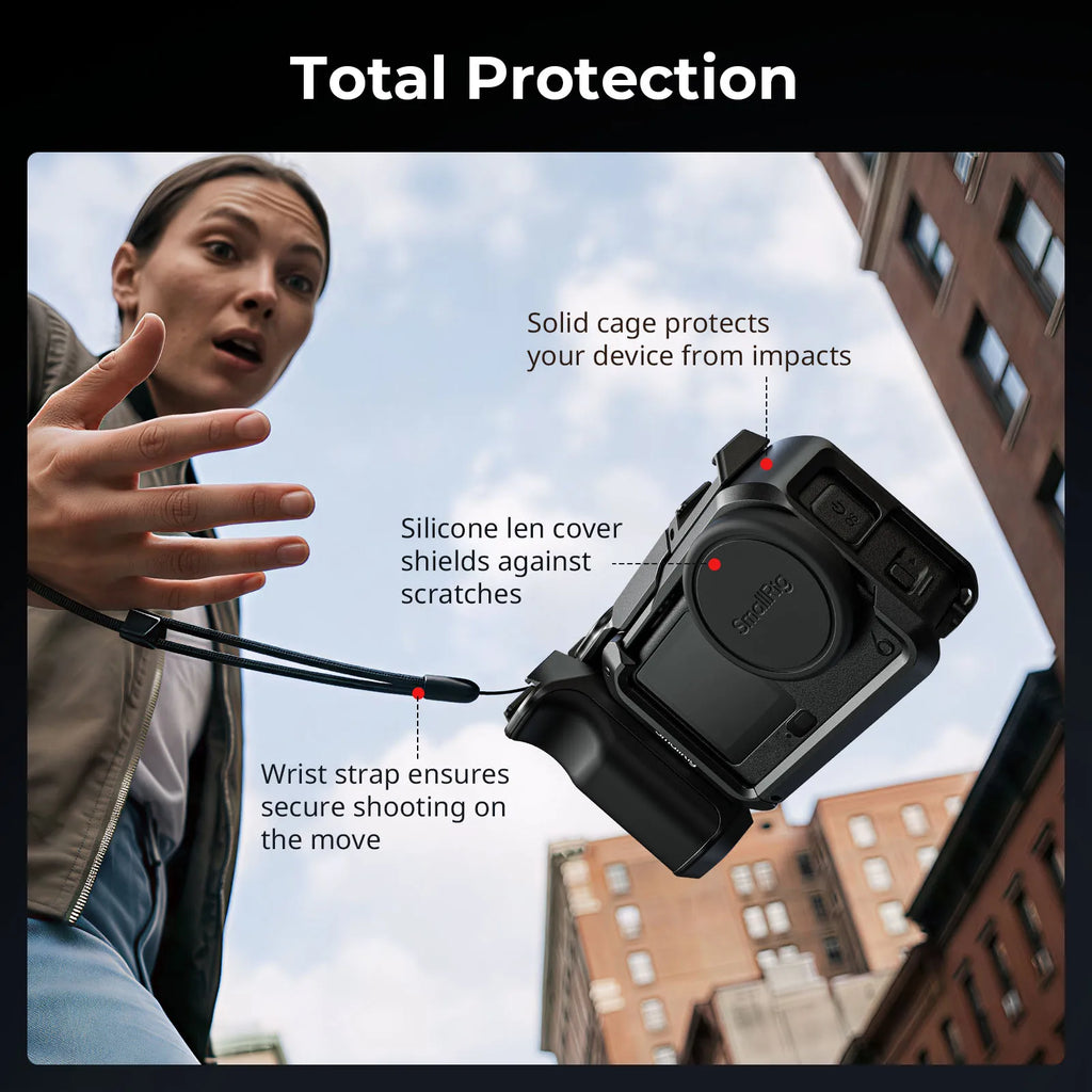 SmallRig Cage Kit for DJI Osmo Action 6 with Handle, Wrist Strap, Built-in Tool
