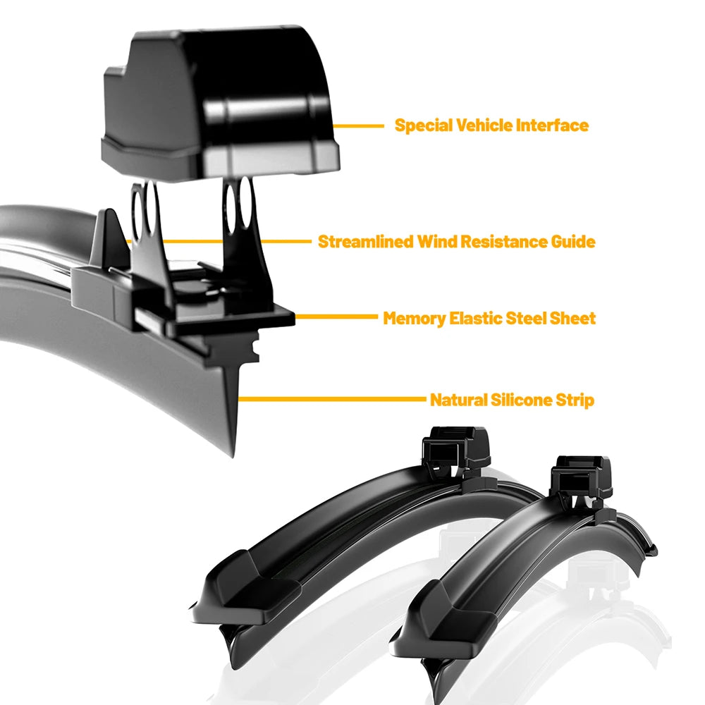 For Jeep Grand Cherokee WJ WG 1999-2005 1set Front & Rear Windshield Wiper Blades Windscreen Wipers 2000 2001 2002 2003 2004