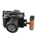 For Sony A7M4 M3 R3R2 R5 A7IV/III/A1Camera  Cage rig With Arca Swiss Slot 1/4" 3/8" Screw For Support Horizontal Vertical Shoot