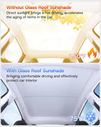 Sunshade Magnetic Suction Clip Sunroof 2026 For Tesla Model 3 Highland Model Y Juniper Heat Insulation Class Roof Sun Shade