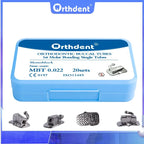 Orthdent 80Pcs/ 20Sets Dental Orthodontic Bondable Buccal Tubes Monoblock Single Non-Convertible Roth MBT 0.022 Dentistry Tool
