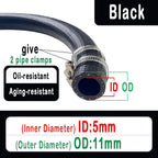 Car Motorcycle Truck Van Fuel line hose NBR Oil Resistant Diesel Hose Vacuum Hose ID 4 5 6 8 10 12 14 16 19 20 22 25 mm Oil Pipe