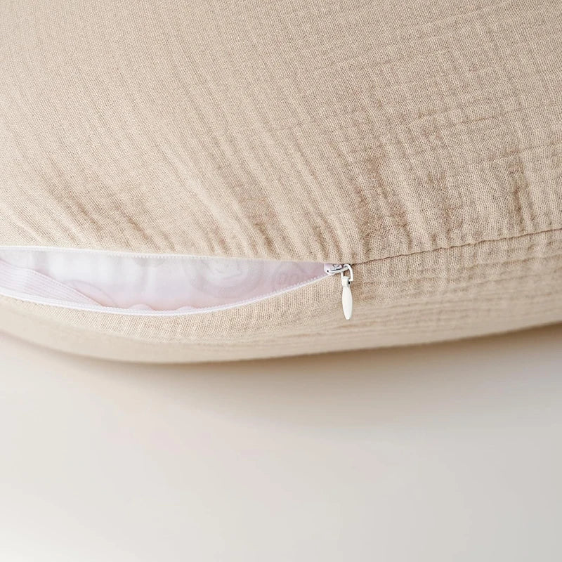 2PCS/set Nursing Pillow Cover for Breastfeeding Pillows Ultra-Soft Muslin Cotton Baby Nursing Pillow Fits Newborn Feeding Pillow