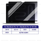 M1 M2 M3 Removable Magnetic Privacy Screen Protector For Macbook Pro Air 13 13.6 14 15.3 16.2 inch Anti-Spy/Peep Laptop Filter