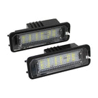 2Pcs 12V 6500K For VW Golf MK4 MK5 MK6 Passat Polo CC Eos Car License Number Plate Lights 18SMD Error free LED