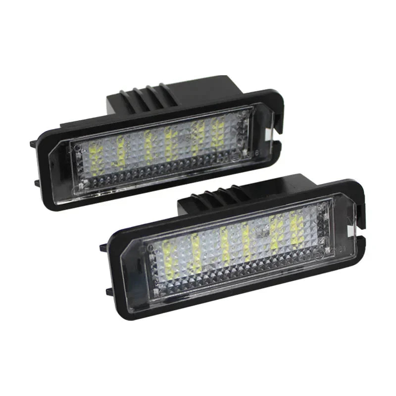 2Pcs 12V 6500K For VW Golf MK4 MK5 MK6 Passat Polo CC Eos Car License Number Plate Lights 18SMD Error free LED