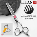 Titan Professional Hair Scissors Thinning  Cutting Barber  Hair Shears Scissor  Hairdressing Scissors 5.5/6.0/6.5/7.0inch 440C