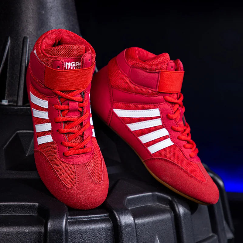GINGPAI Training Wrestling Shoes Men female Fitness Boxing Shoes Mesh Breathable Boxing Shoes Men High Quality Wrestling Shoes