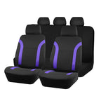 Universal breathable car seat covers air mesh + polyester fabric, 2 front seats or 5 seat set