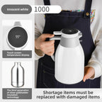 Kitchen Thermal Kettle Household Digital Display Coffee,1/1.3/2L Thermos Glass Liner Vacuum Flasks Large Capacity Water Bottle