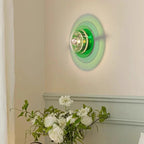 Italian Bauhaus LED Wall Lamps Living Room Bedroom Bedside Lamp Medieval Round Flying Saucer Wall Lights Bar Atmosphere Decor