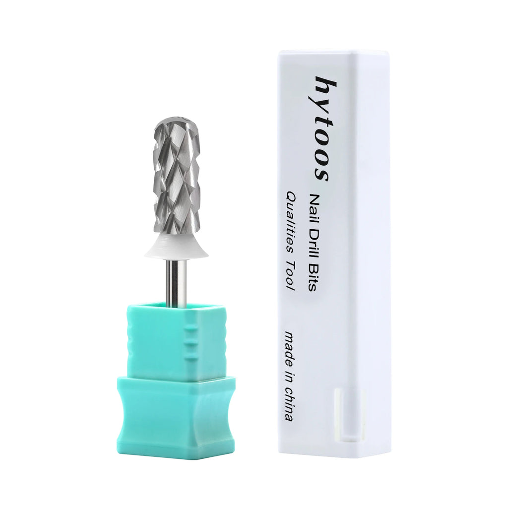 HYTOOS 5.35mm Safety Barrel Nail Drill Bit – Pro Gel Polish Removal Bit for Electric Nail Files Fast & Safe Acrylic & Poly Gel