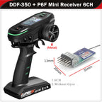 DUMBORC DDF-350 10CH Remote Controller 2.4G 10Channel Transmitter P6F P6DC Gyro Receiver for Drift Car Tank Boat Robot Toy Wltoy