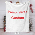1 Piece of Custom Personalized Blanket with Image Upload DIY Flannel Blanket - Customize with Warm Photos, Soft and Warm, Suitable for Sofa, Bed, Office, Car, and Outdoor Travel - Perfect for All Seasons, Halloween, Thanksgiving, Birthdays, Weddings, Coup