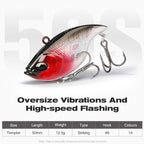 TSURINOYA 50S Vibration Fishing Lure Suit 5pcs 50mm 12.5g TEMPTER Winter Fishing VIB Hard Bait With Lure Box Lipless Tackle Kit