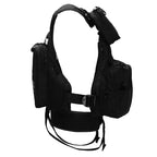 Daiseanuo Men Professional Multi-functional Life Fishing Vest Outdoor Sports Fishing Tackle Fly Swimming Adjustable Buoyant Vest