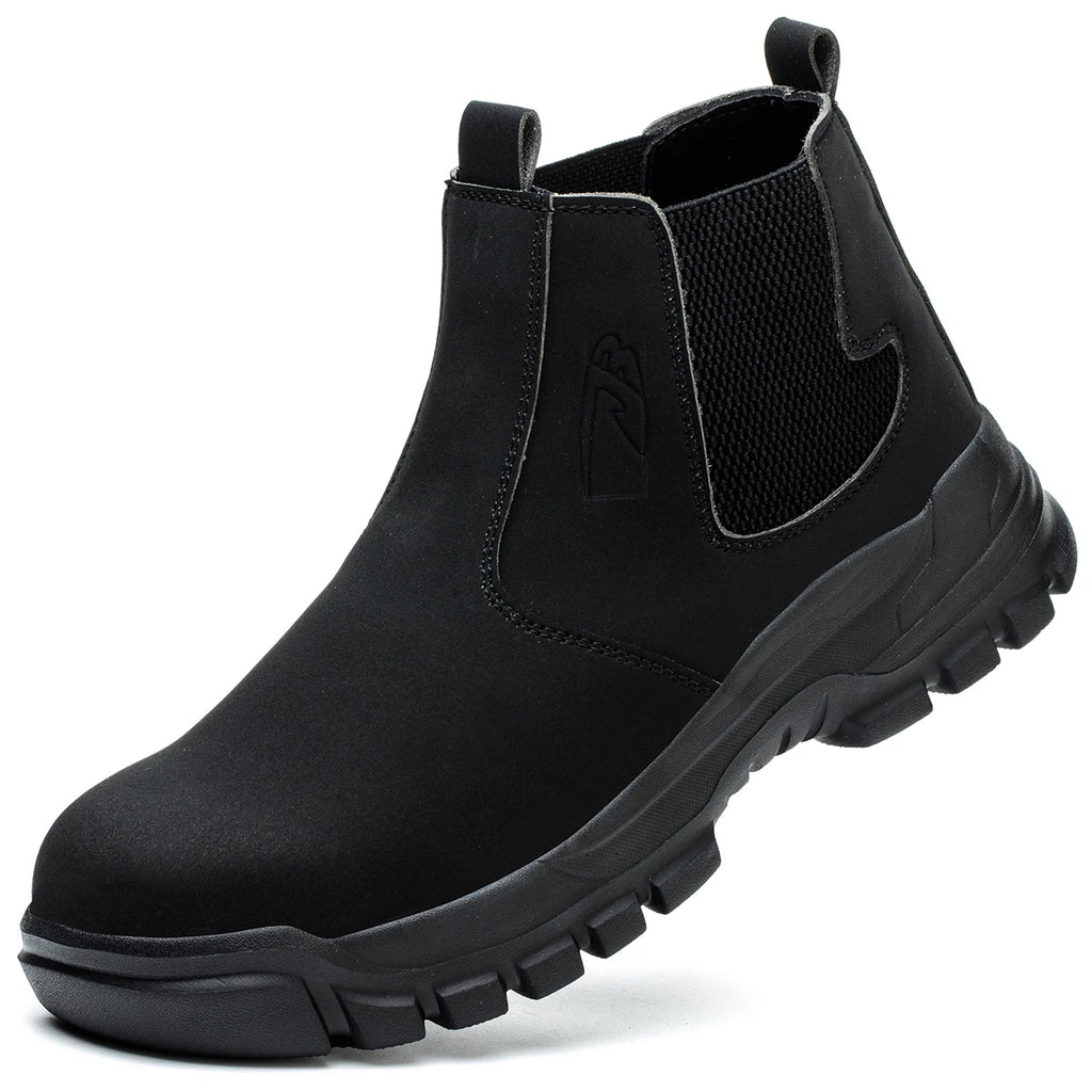 Lightweight Steel Toe Work Shoes for Men Construction Safety Sneakers Anti-Puncture Outdoor Boots with Anti-Smash Protection