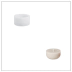 Christmas Bauble Candle Jar Silicone Mold, Reusable for Concrete Jesmonite Cement, Large/Small