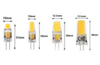 G4 led lamp lampada AC DC 12v 24V 2W 3W 5W 6W cob led light replace 360 Beam Angle Halogen Chandelier g4 led bulb 5pcs