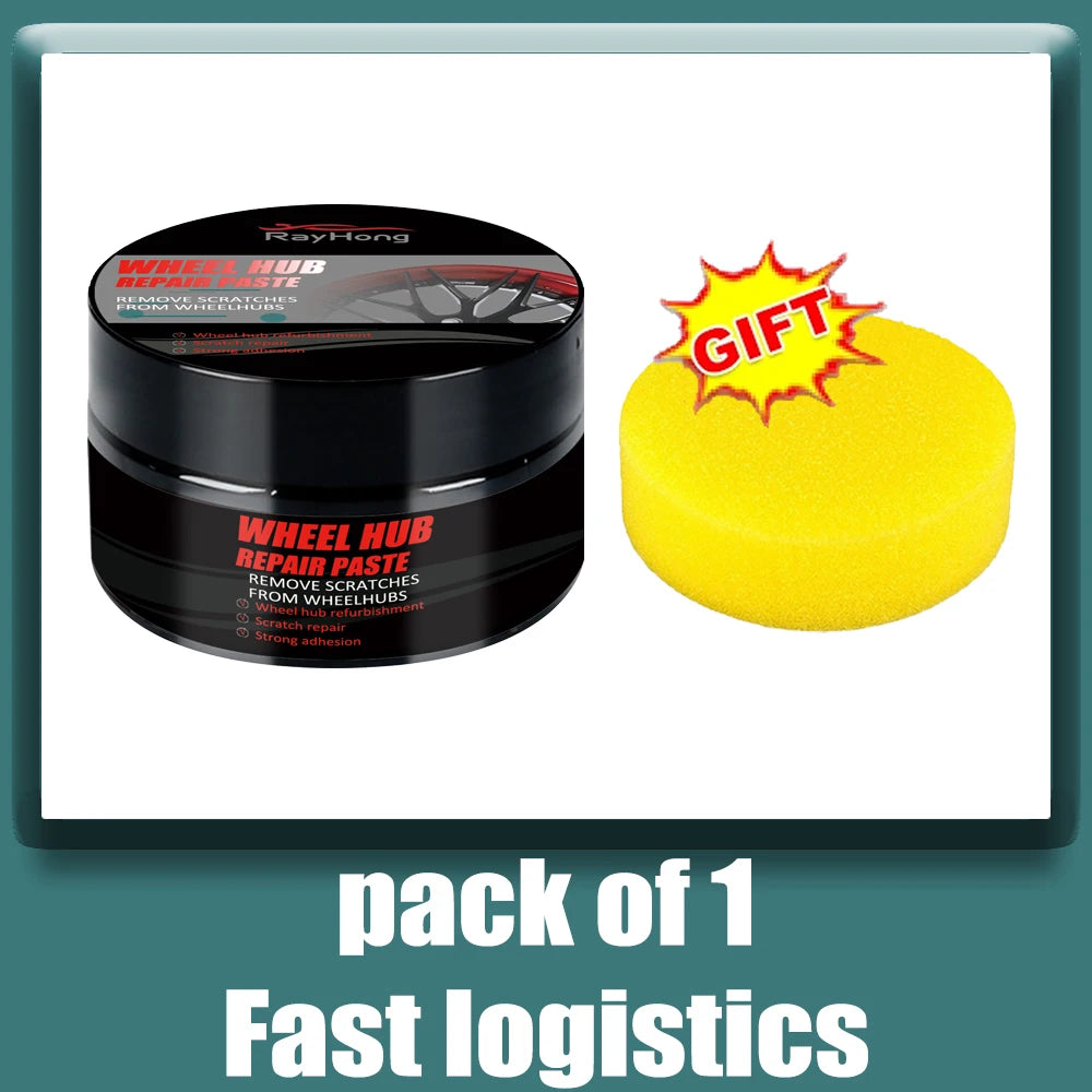 Car Wheel Rim Scratch Repair Paste, Aluminum Alloy Rim Touch-Up Paint, 1 Bottle