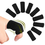 10PCS Elastic Sports Finger Sleeves Arthritis Support Finger Guard Outdoor Gym Basketball Volleyball Finger Protection Corrector