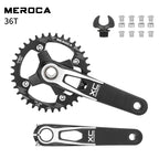 Hollowtech connecting rods 104 bcd 24mm MTB Integrated crankset 170mm mountain bike lightweight crank arm Monoplate cranks