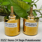 EIZZ 24-Step Volume Potentiometer Stepped Attenuator 10K-250K Mono/Stereo/4-Channel 1pc