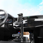 Car Cup Holder Tablet and Phone Mount, Universal Stand for 4-13 Inch Devices, Secure Holder for Navigation and Passenger Viewing