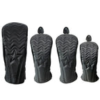 Golf Headcover Golf Wood Cover PU Leather Golf Club Covers For Driver Fairway Hybrid Waterproof Protector Set Golf Accessories