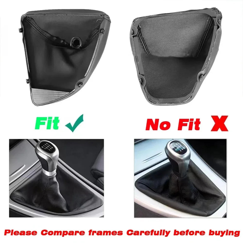 Car Gear Shift Knob Collar Gaiter Boot for BMW 1 Series E81 E82 E87 E88 2003 2004 2005 2006 2007 2008 2009 2010 2011 2012 2013