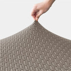 2 Pcs/set Jacquard RV Dinette Sofa Seat Cushion Covers Elastic Armless Couch Slipcovers Booth RV Camper Car Bench Backrest Cover