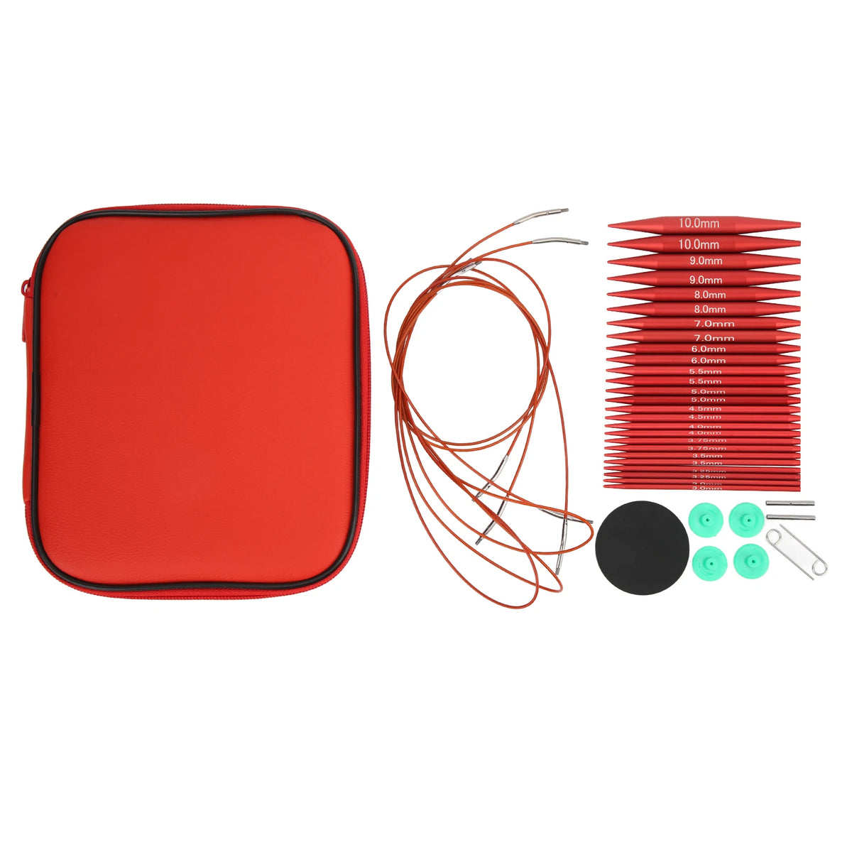 Knitting Needles Set Various Sizes Available Detachable Circular Interchangeable Knitting Needles Crochet Kit for Gift