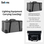 Selens 2026 Waterproof Zipper Storage Bag Photo Studio Kits Photography Equipment Hard-sheel Liner High Capacity Camera Lens Bag