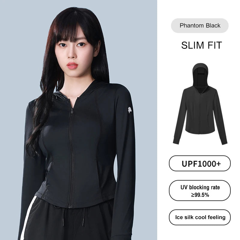 GOLDEN CAMEL Cape Sun Protection Clothing Anti-ultraviolet Breathable Ice Silk Quick-drying Skin Tights Sun Protection Jacket