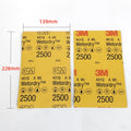 14cm/23cm Genuine 3M 401Q Beauty Sandpaper P2500 Mesh Repair Car Paint Polishing Water Sand Fine Sanding Water Abrasive