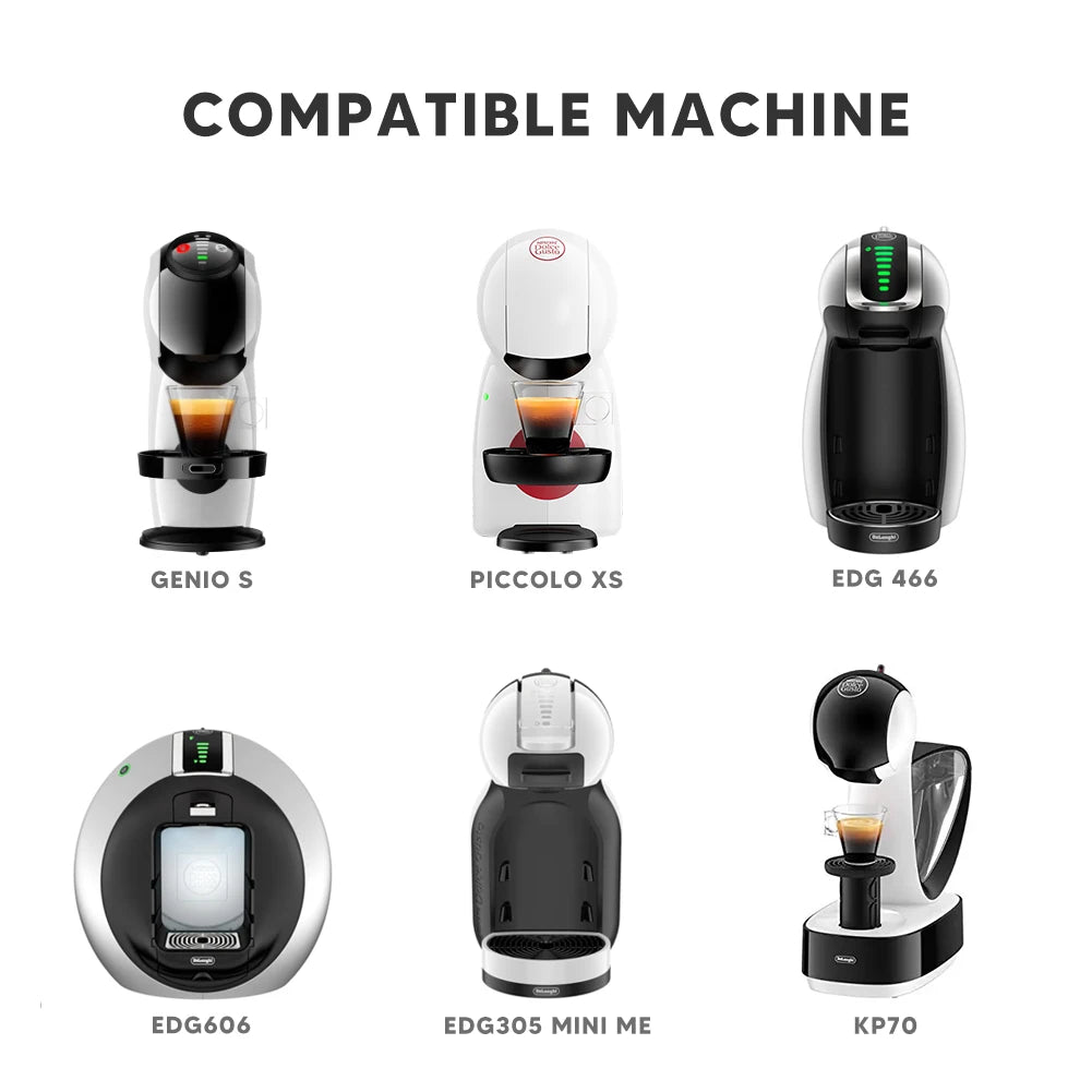 icafilas Reusable Adapter  for Dolce Gusto EDG MINI Me Maker for Nescafe Genio S Plus Nespresso Coffee apsule  Holder